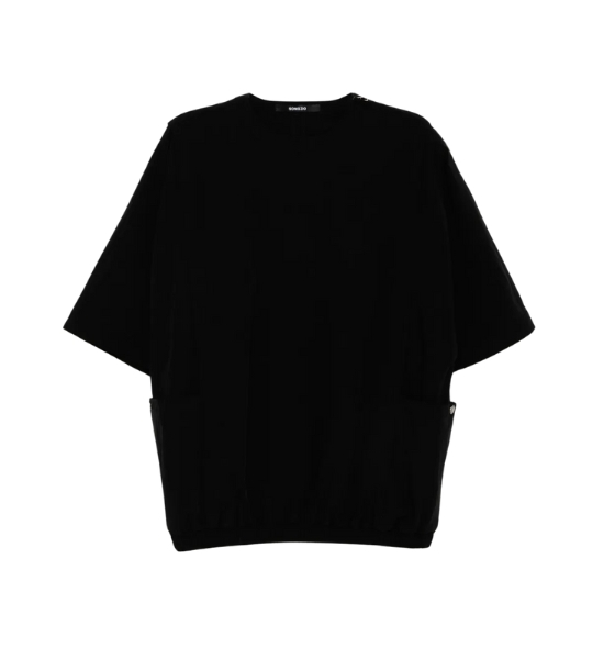 Black Parachute Cape T-Shirt