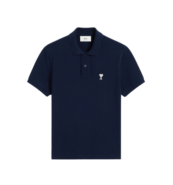 Navy Cotton Ami De Coeur Polo Shirt