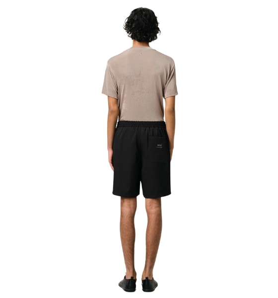 Black Twill Shorts