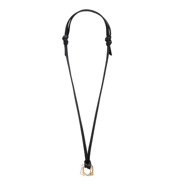 Gold Brass Dune Square Necklace