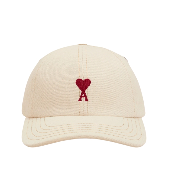 Creme Cap Red Heart