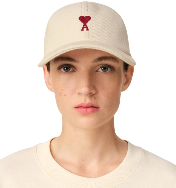 Creme Cap Red Heart