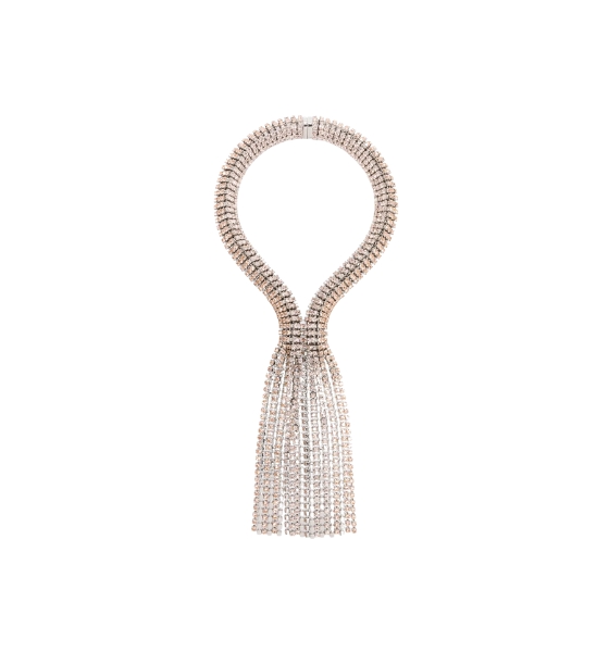 Silver Pink Necklace