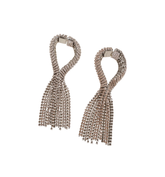 Silver Pink Boucle D Orell Hoop Earings