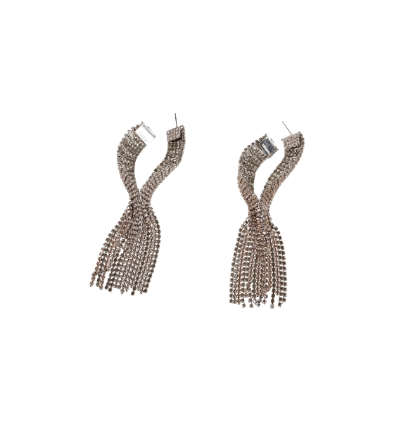 Silver Pink Boucle D Orell Hoop Earings