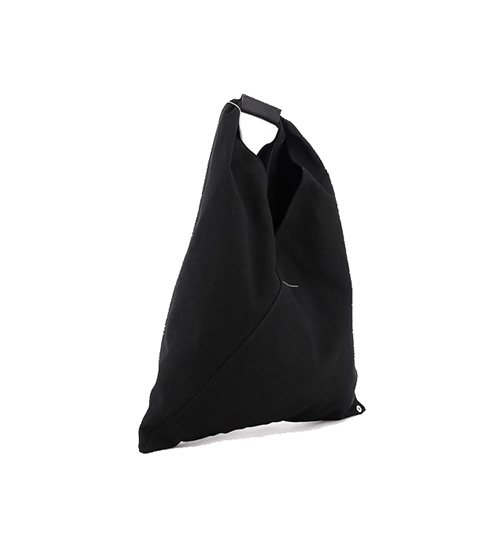 Black Japanese Bag With White Logo