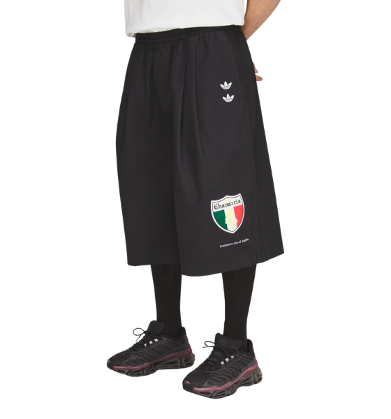 Black Twill WC Long Shorts