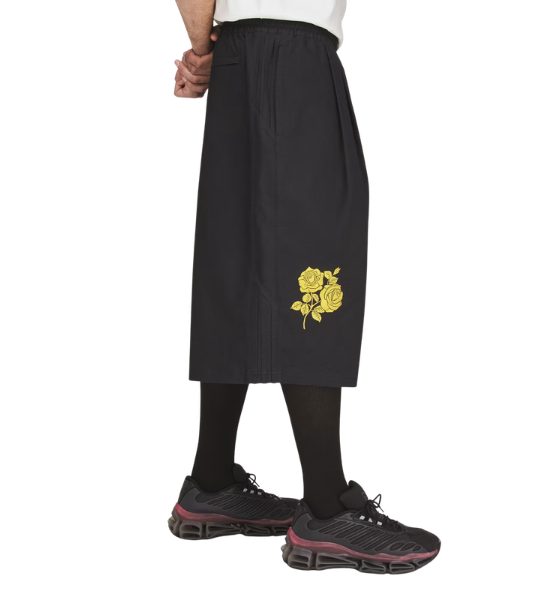 Black Twill WC Long Shorts