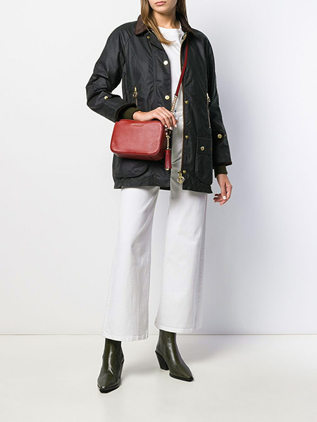 Jet Set Red Leather Crossbody Bag