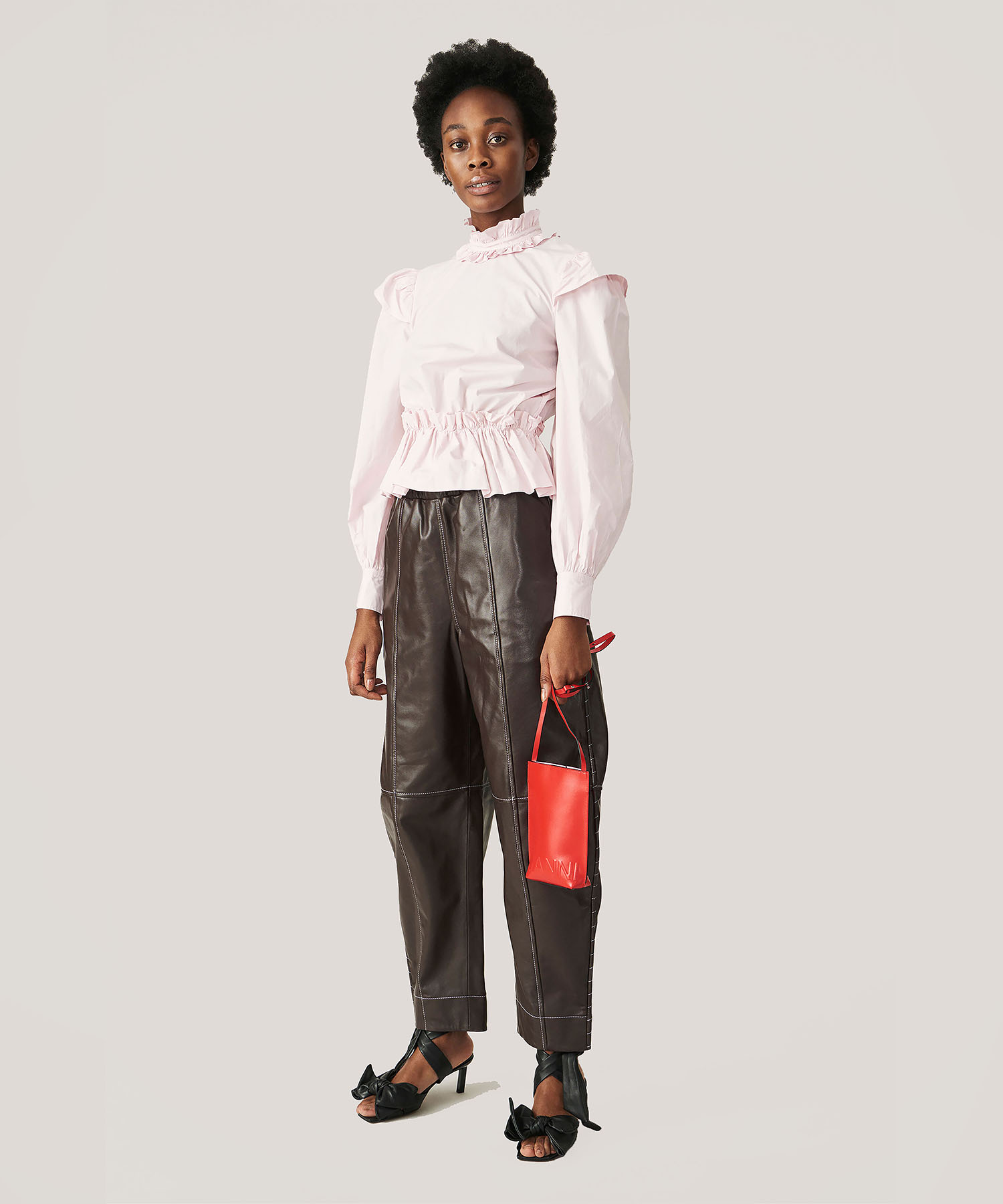 Leather Curve Trousers
