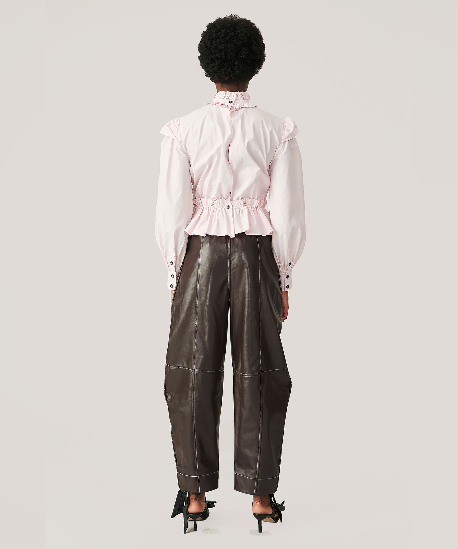 Leather Curve Trousers