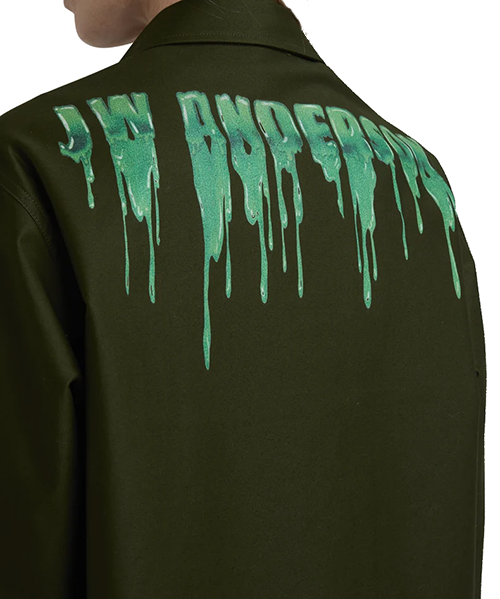 Slime Logo Oversized Khaki Shirt