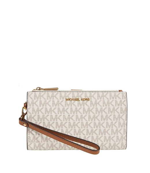 Jet Set Vanilla DBLZP Wristlet Wallet
