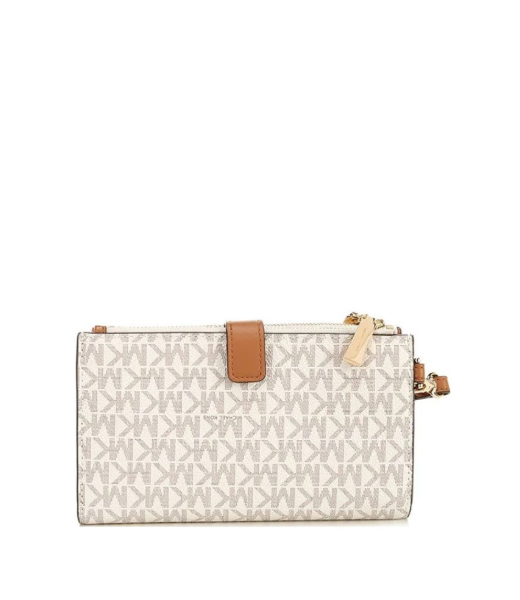 Jet Set Vanilla DBLZP Wristlet Wallet