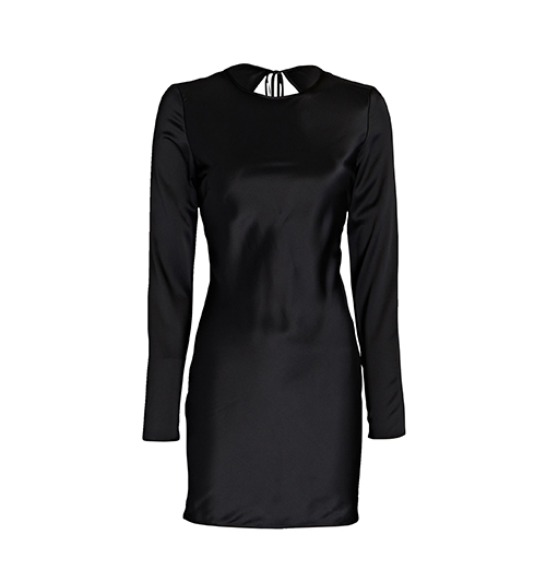 Silk Keyhole Back Dress