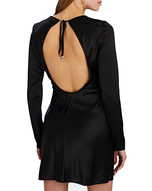 Silk Keyhole Back Dress
