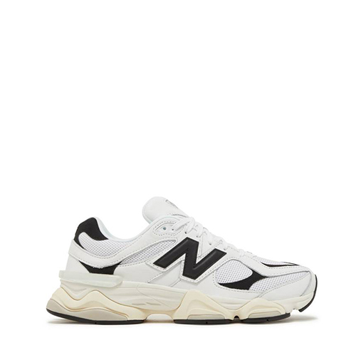 9060 White/Black Medium Moyen Sneaker