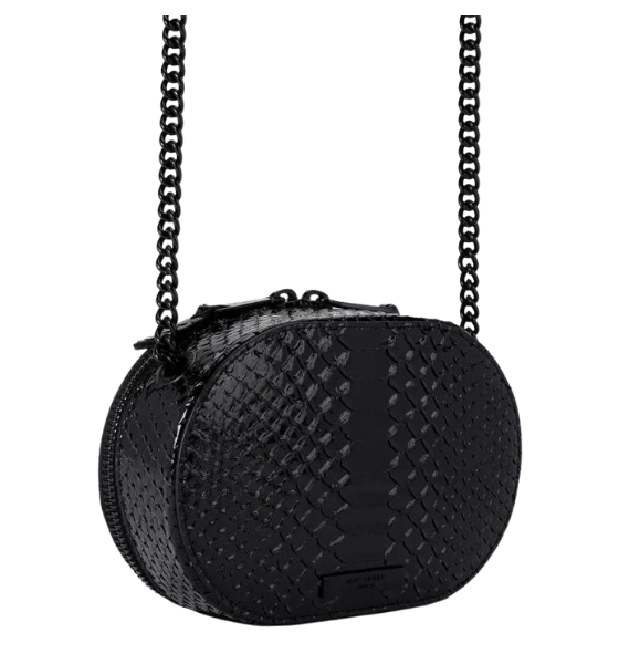 Black Snakeprint  Small Chelsea Camera Bag Dr
