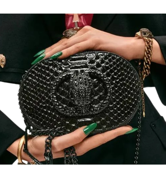 Black Snakeprint  Small Chelsea Camera Bag Dr