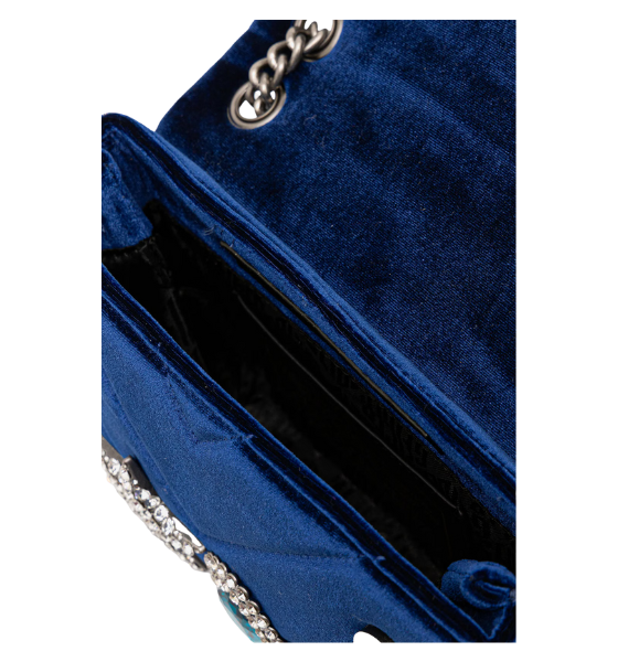 Blue Velvet Mini Kensington Bag