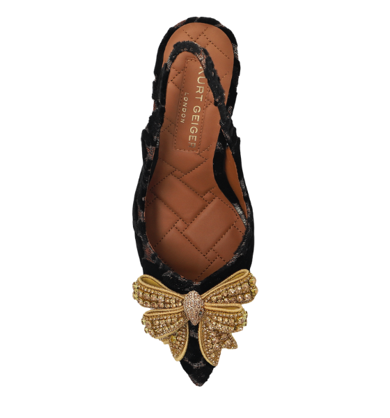 Black Belgravia Bow High Sling