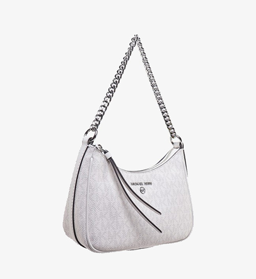 Jet Set Charm White Shoulder Bag