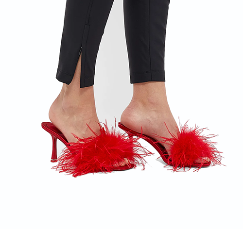 Lulu 85 Sandal Satin/Feather