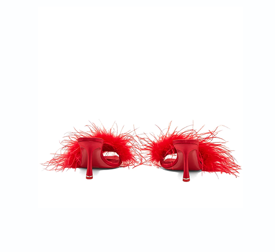 Lulu 85 Sandal Satin/Feather