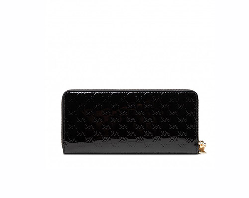Jet Set Black Leather Wallet