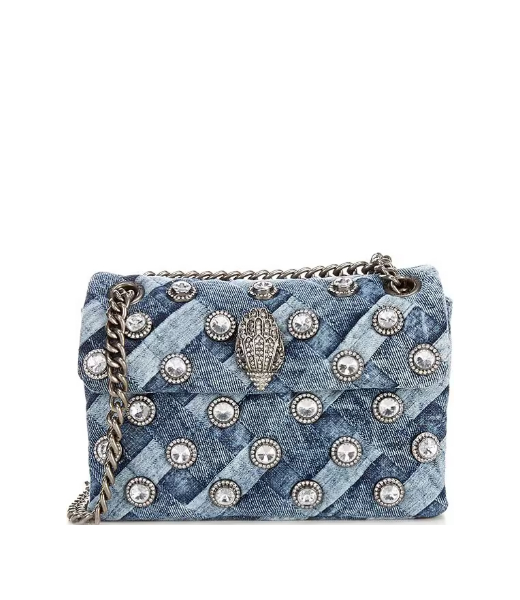 Crystals Mini Kensington Denim Crossbody Bag