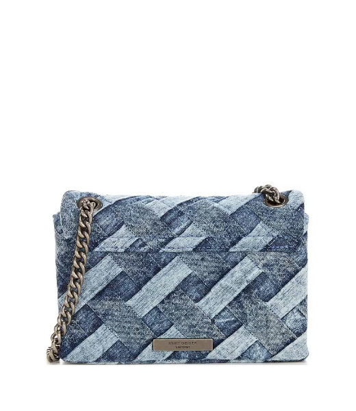 Crystals Mini Kensington Denim Crossbody Bag