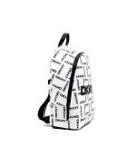 White Logo Nataly Backbag