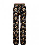 Jacquard Jamaican Flower Straight Pants