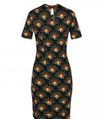 Black Suns Short Pleated Dress