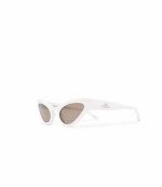 Cat-eye White Sunglasses