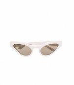 Cat-eye White Sunglasses