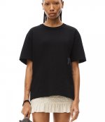 Essential Puff Logo And Bound Neck In Cotton Jersey T-Shirt
