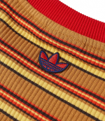 Adidas WB Multi Color Long Sleeve Striped Tee