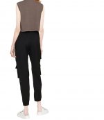 Essential Puff Logo And Bound Neck Jersey Muscle Washed Cola T-Shirt