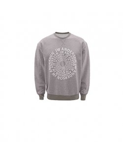 Swirl Logo Grey Melange Sweatshirt