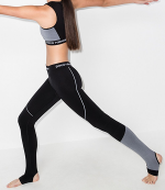 Black White Bodyline technical leggings