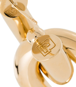 Gold XL Link Double Hoop Earrings