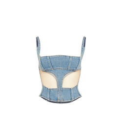 Illusion Denim Corset