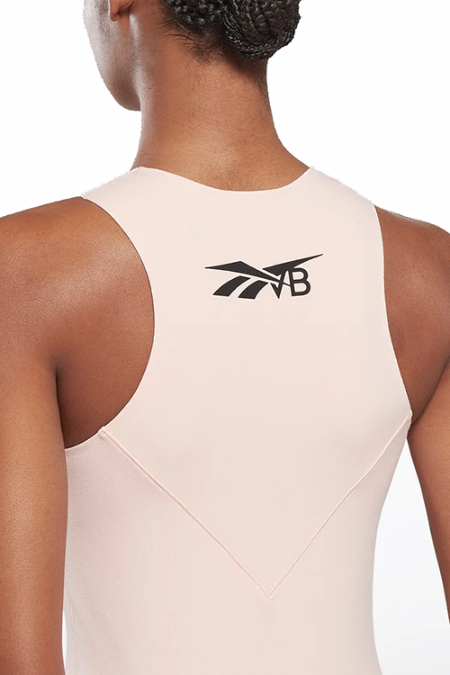 Victoria Beckham Fitted Coral Glow Tank Top