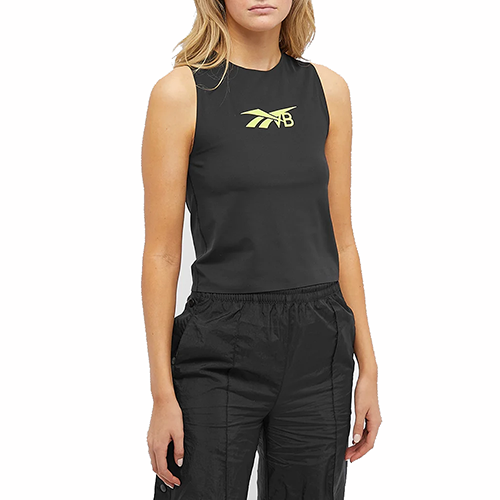 Victoria Beckham Black Crewneck Tank Top