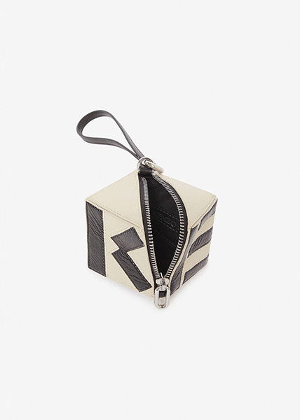 KENZO BEIGE CUBE COIN PURSE