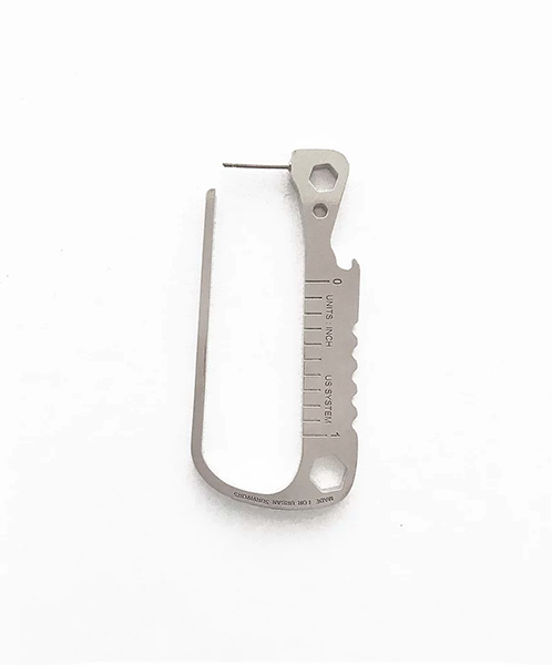 Carbiner Silver Earring