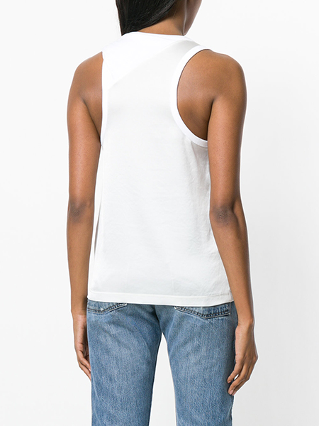 ALEXANDER WANG WHITE TOP WITH SATIN BACK