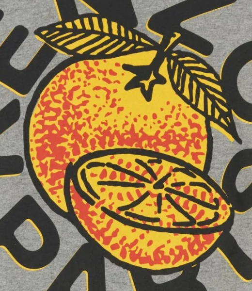Kenzo Orange Classic  Pearl Grey T-Shirt