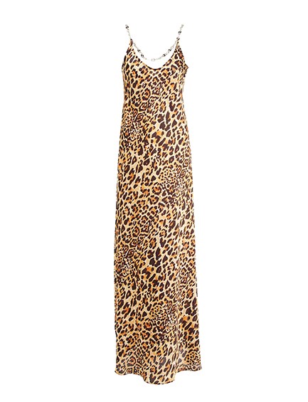 Leopard Long Robe Dress